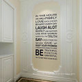 Nous sommes famille citation anglais lettre amovible murale Home Wall Sticker